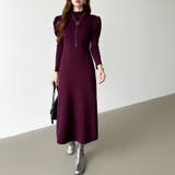 パススリーブワンピース ニットワンピース ロングワンピース | COCOMOMO | 詳細画像16 