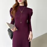 パススリーブワンピース ニットワンピース ロングワンピース | COCOMOMO | 詳細画像19 