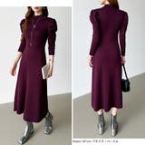 パススリーブワンピース ニットワンピース ロングワンピース | COCOMOMO | 詳細画像20 