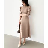 パススリーブワンピース ニットワンピース ロングワンピース | COCOMOMO | 詳細画像49 