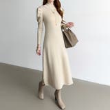 パススリーブワンピース ニットワンピース ロングワンピース | COCOMOMO | 詳細画像26 