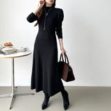 パススリーブワンピース ニットワンピース ロングワンピース | COCOMOMO | 詳細画像45 