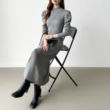 パススリーブワンピース ニットワンピース ロングワンピース | COCOMOMO | 詳細画像7 