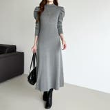 パススリーブワンピース ニットワンピース ロングワンピース | COCOMOMO | 詳細画像8 