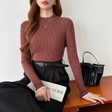 新色登場！袖ボタン配色ニット リブニット バイカラーニット | COCOMOMO | 詳細画像17 