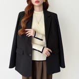 新色登場！袖ボタン配色ニット リブニット バイカラーニット | COCOMOMO | 詳細画像22 