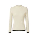 新色登場！袖ボタン配色ニット リブニット バイカラーニット | COCOMOMO | 詳細画像48 