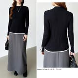 新色登場！袖ボタン配色ニット リブニット バイカラーニット | COCOMOMO | 詳細画像6 