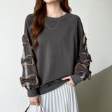 袖リボントップス トレーナー 韓国ファッション | COCOMOMO | 詳細画像22 