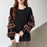 袖リボントップス トレーナー 韓国ファッション | COCOMOMO | 詳細画像27 