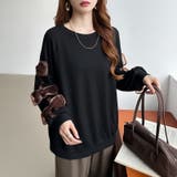 袖リボントップス トレーナー 韓国ファッション | COCOMOMO | 詳細画像32 