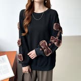 袖リボントップス トレーナー 韓国ファッション | COCOMOMO | 詳細画像33 