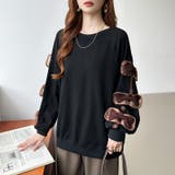 袖リボントップス トレーナー 韓国ファッション | COCOMOMO | 詳細画像34 