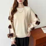 袖リボントップス トレーナー 韓国ファッション | COCOMOMO | 詳細画像8 