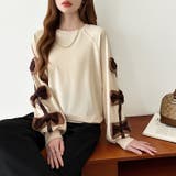 袖リボントップス トレーナー 韓国ファッション | COCOMOMO | 詳細画像9 