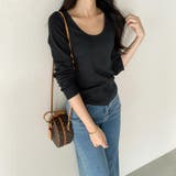 2wayケープ付きトップス ケープニット オフィスカジュアル | COCOMOMO | 詳細画像3 