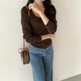 2wayケープ付きトップス ケープニット オフィスカジュアル | COCOMOMO | 詳細画像4 