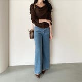 2wayケープ付きトップス ケープニット オフィスカジュアル | COCOMOMO | 詳細画像8 