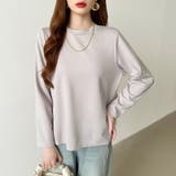 バックチュールトップス チュールフリル 長袖カットソー | COCOMOMO | 詳細画像2