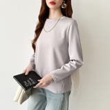 バックチュールトップス チュールフリル 長袖カットソー | COCOMOMO | 詳細画像8