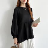 ペプラムトップス パフスリーブ チュニック | COCOMOMO | 詳細画像12