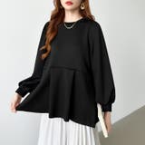 ペプラムトップス パフスリーブ チュニック | COCOMOMO | 詳細画像13