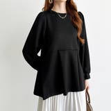 ペプラムトップス パフスリーブ チュニック | COCOMOMO | 詳細画像14