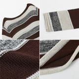 ボーダーニット ワンショルニット ルーズニット | COCOMOMO | 詳細画像13