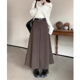 ロングスカート aラインスカート ハイウエスト | COCOMOMO | 詳細画像10 