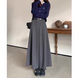 ロングスカート aラインスカート ハイウエスト | COCOMOMO | 詳細画像5 