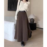 ロングスカート aラインスカート ハイウエスト | COCOMOMO | 詳細画像7 