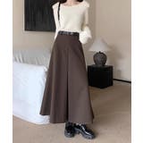 ロングスカート aラインスカート ハイウエスト | COCOMOMO | 詳細画像8 