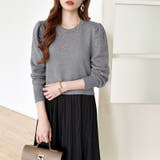 ドッキングワンピース プリーツワンピース 切り替えワンピース | COCOMOMO | 詳細画像16 