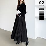 ブラック | ドッキングワンピース プリーツワンピース 切り替えワンピース | COCOMOMO