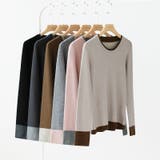 配色ニット バイカラーニット ニットセーター | COCOMOMO | 詳細画像15 