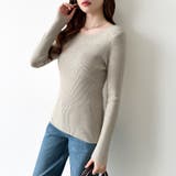 きれいめベーシック ボートネックニット リブニット | COCOMOMO | 詳細画像10