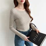 きれいめベーシック ボートネックニット リブニット | COCOMOMO | 詳細画像11