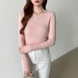 きれいめベーシック ボートネックニット リブニット | COCOMOMO | 詳細画像17