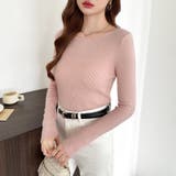 きれいめベーシック ボートネックニット リブニット | COCOMOMO | 詳細画像23