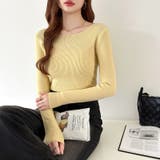 きれいめベーシック ボートネックニット リブニット | COCOMOMO | 詳細画像32