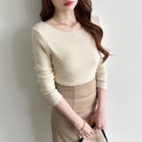 きれいめベーシック ボートネックニット リブニット | COCOMOMO | 詳細画像4