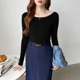 きれいめベーシック ボートネックニット リブニット | COCOMOMO | 詳細画像46