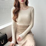 きれいめベーシック ボートネックニット リブニット | COCOMOMO | 詳細画像7