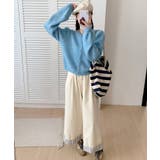 メランジニットカーディガン カーディガン 金ボタンニットトップス | COCOMOMO | 詳細画像10 