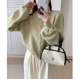 メランジニットカーディガン カーディガン 金ボタンニットトップス | COCOMOMO | 詳細画像15 