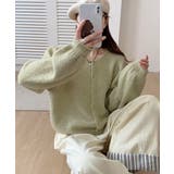 メランジニットカーディガン カーディガン 金ボタンニットトップス | COCOMOMO | 詳細画像16 