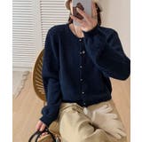 メランジニットカーディガン カーディガン 金ボタンニットトップス | COCOMOMO | 詳細画像20 