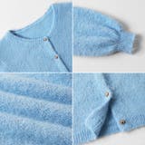 メランジニットカーディガン カーディガン 金ボタンニットトップス | COCOMOMO | 詳細画像28 