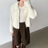 シャギー付きダブルジップカーディガン リブニット カーディガン | COCOMOMO | 詳細画像28 