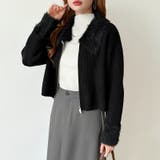 シャギー付きダブルジップカーディガン リブニット カーディガン | COCOMOMO | 詳細画像37 